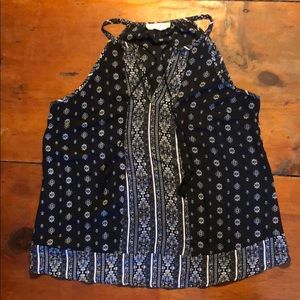 Pink republic, black and white pattern, large